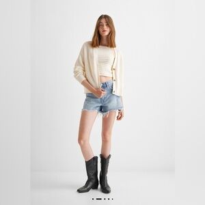 NWT RIBBED KNIT CARDIGAN SIZE M